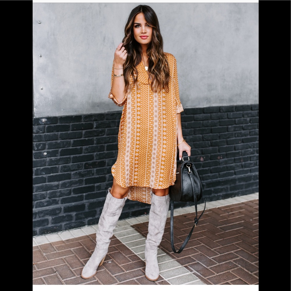 VICI - Wistful Affection Printed Tunic - Marigold